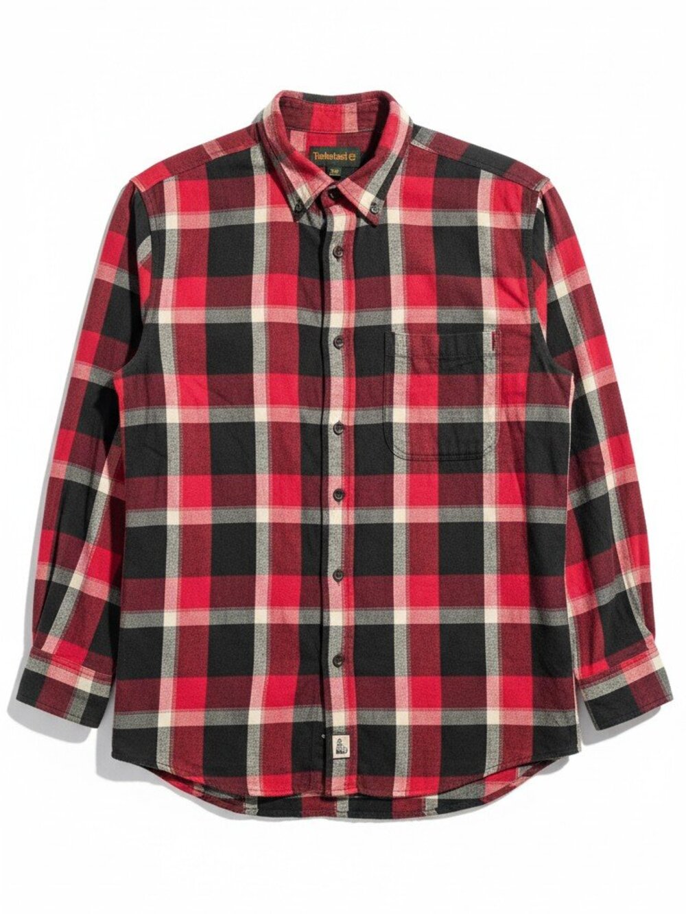 Timberland Men's Flannel Long Sleeve Button Down Shirt (XXL)
